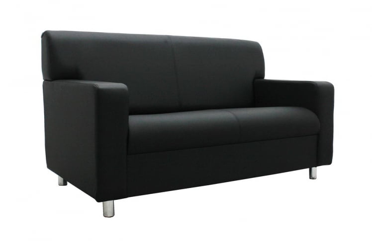 Диван офисный двойной Клерк 3 Черный Ecotex 3001_0