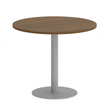 Стол журнальный круглый HOME OFFICE VR.SP-5-90.1 Орех Гварнери/Серый металл_0