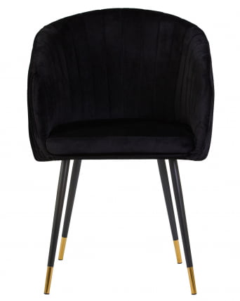 Стул обеденный DOBRIN MARY Черный велюр 1922-21_5