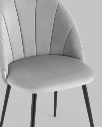 Стул для кухни Логан NEW велюр Светло-серый_7