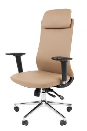 Офисное кресло CHAIRMAN 500 LUX экокожа Бежевый_7