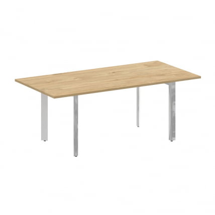 Стол переговорный на П-образном м/к ONIX DIRECT LUX M-O.MP-PRG-19 Тиквуд светлый_0