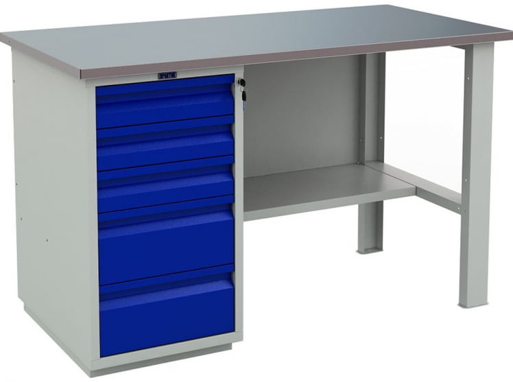 Верстак ВТ140.ВД5/Ф1.000 Серо-синий / WT140.WD5/F1.000_0