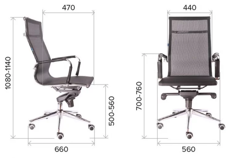 Кресло руководителя Opera M сетка Серый_3