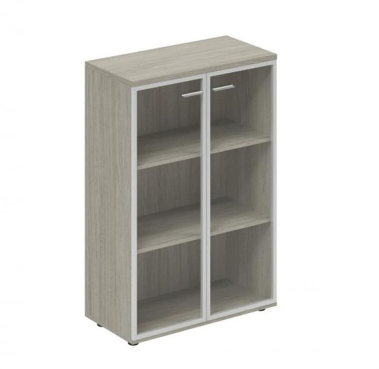 Шкаф средний со стеклом, задняя стенка ЛДСП Wing WN.811.OL.AL Дуб светлый_0