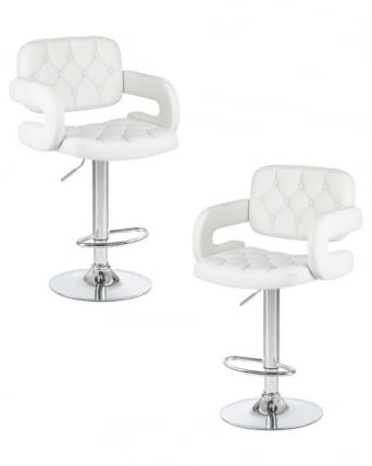 Стул барный ДОБРИН ТИЕСТО (белый) 2 шт / DOBRIN TIESTO_0