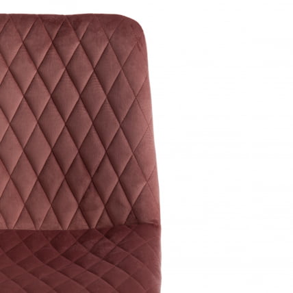 Стул CHILLY X (mod. 7096) ткань/металл, 45x53х88 см, высота до сиденья 50 см, коралловый barkhat 15 /черный_5