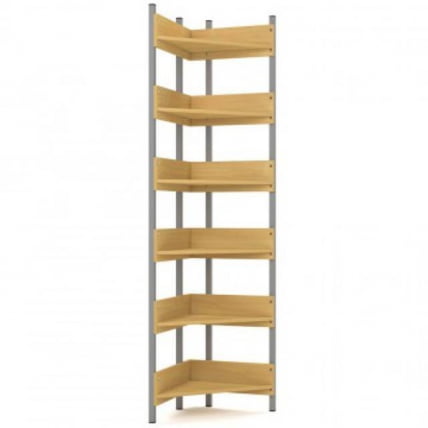 Стеллаж угловой на металлокаркасе АЛц.СТУ_0