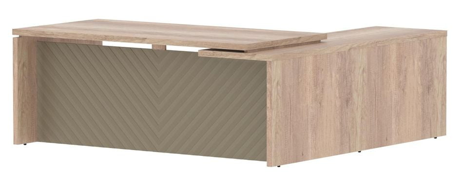 Стол руководителя левый Torr LUX TLCT 2020 L Дуб Каньон Капучино_0