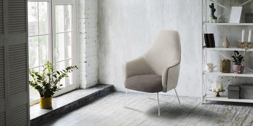 Кресло-качалка Micuna (Микуна) Wing/Moom waterwood текстиль beige/brown_4