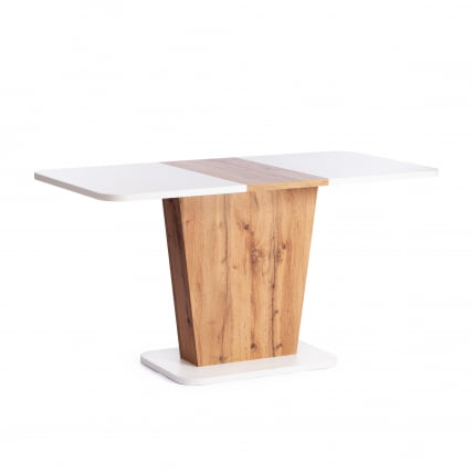 Стол обеденный GENT ЛДСП, 110-145x68,6x75,5 см, Дуб вотан/Белый_6