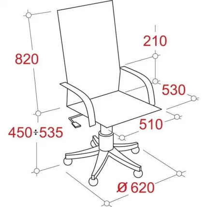 Кресло руководителя Echair-528 ML 342968 Белое_1