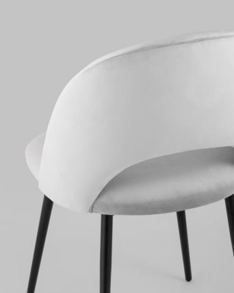 Стул Меган велюр Светло-серый_6