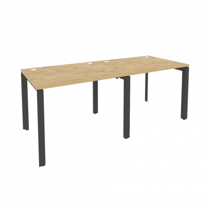 Рабочая станция на П-образном м/к ONIX O.MP-RS-2.1.8 Тиквуд Светлый/Антрацит_0