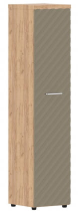 Шкаф колонка с глухой дверью и топом Torr LUX TLHC 42.1 Дуб Бофорд Капучино_0