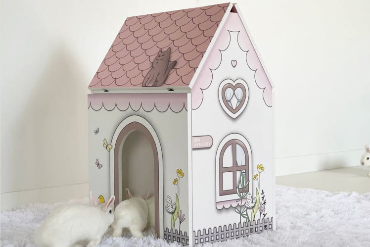 Стол Домик MK-0017 Белое дерево/розовый_6