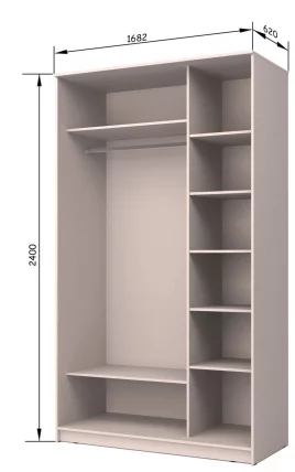 Шкаф-купе Хит-24-17-15 Аруба Венге_4