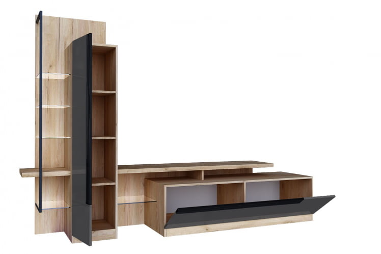 Тумба ТВ Кёльн ЛД.674.010.000 Дуб Золотой/Антрацит_1