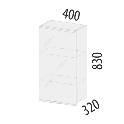 Шкаф-витрина кухонный (лев/прав) Дакота 103.04_4