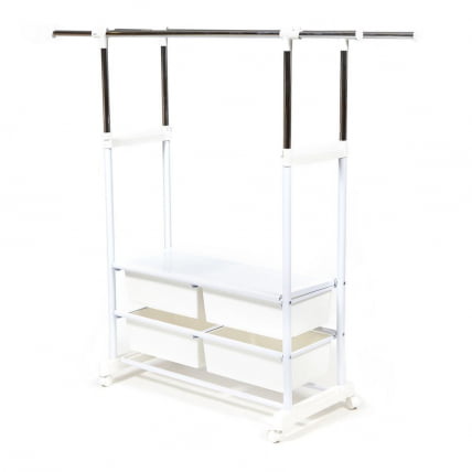 Вешалка NY-3297 металл, 76-130*43*109-165см, хром/белый_7