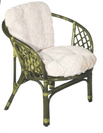 Кресло Багама, подушки светлые обычные Bahama4 олива_0