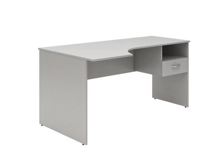 Стол письменный левый SET160-1 L c подвесной тумбой Белый_0