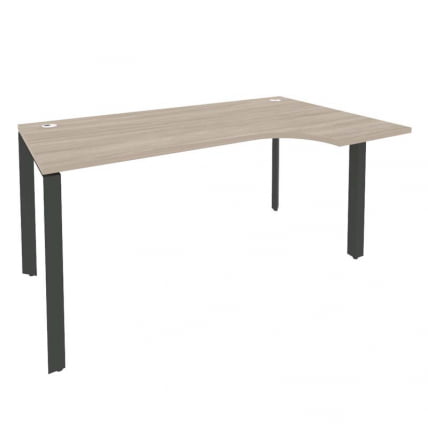 Стол эргономичный правый на П-образном м/к ONIX O.MP-SA-1R Дуб Аттик/Антрацит_0