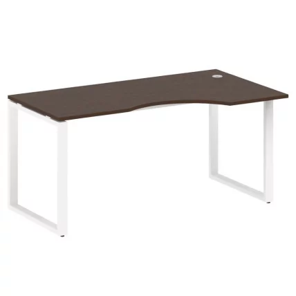 Стол криволинейный правый на О-образном м/к METAL SYSTEM БО.СА-1 Пр Венге/Белый_0