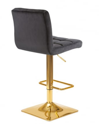 Стул барный ДОБРИН ГОЛДИЕ (черный велюр (МДЖ9-101)) 2 шт / DOBRIN GOLDIE (MJ9-101))_4