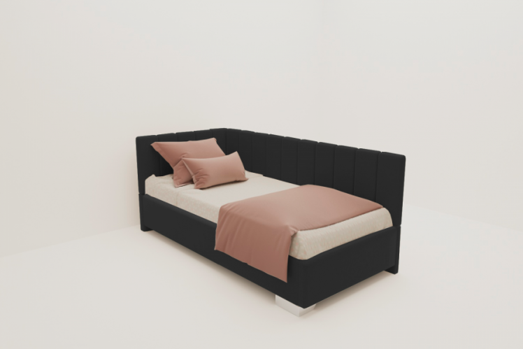 ДЕТСКАЯ МЯГКАЯ ИНТЕРЬЕРНАЯ КРОВАТЬ ТЕРРА С ОРТОПЕДИЧЕСКИМ ОСНОВАНИЕМ (BERHOUSE) Цвет фасада: Серый; Материал фасада: Металл/Велюр; Спальное место: 800х1900_0