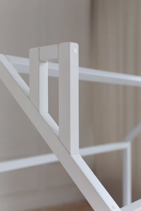 Кровать-домик белый с ящиками Звёзды_1