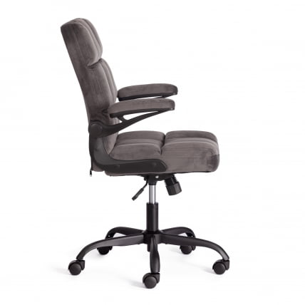 Кресло офисное Лугано велюр, темно-серый / Lugano_1