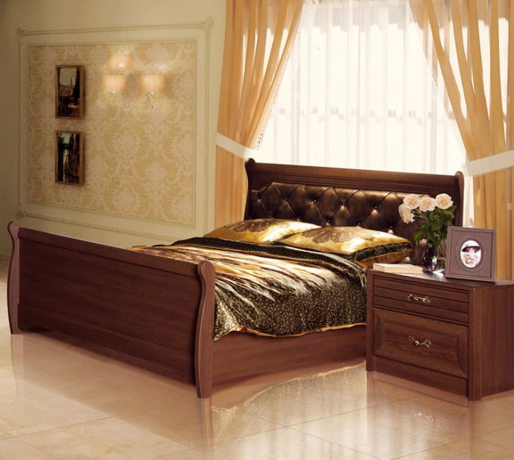 Кровать двойная 1600 Флоренция 677  Дуб оксофрд_2