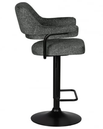 Стул барный ДОБРИН CХАРЛЙ БЛАCК (серый твид (ЛЕО11)) 2 шт / DOBRIN CHARLY BLACK (LEO11))_3