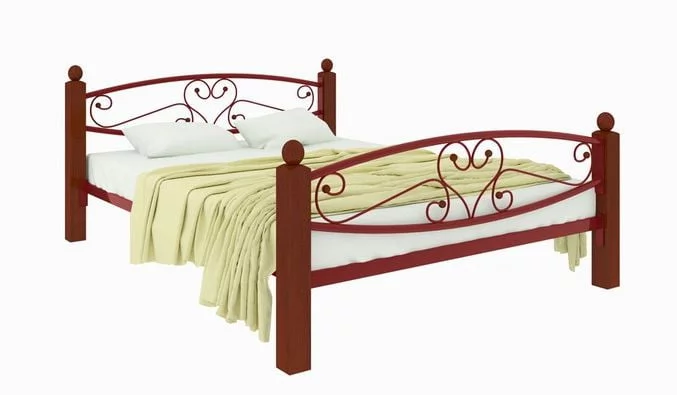 Кровать Каролина Lux plus 1200х1900 Красная_0