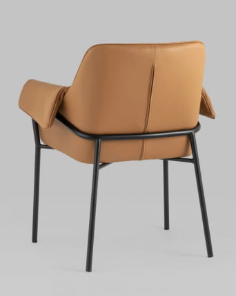 Стул Бесс экокожа коричневый 2 шт._4