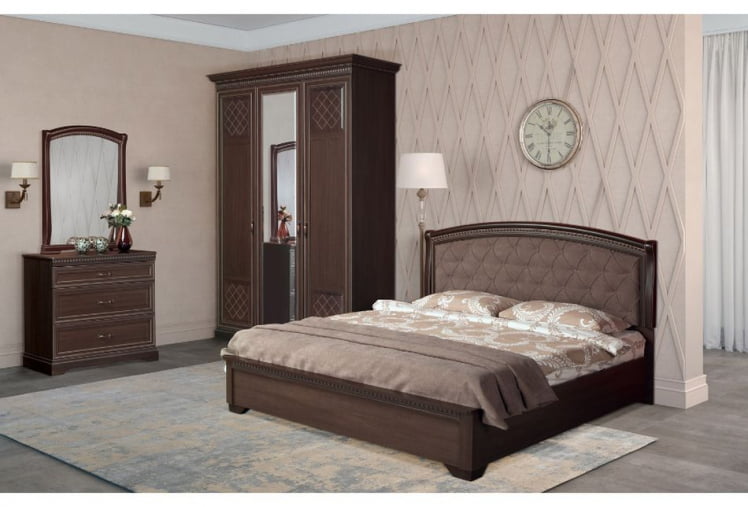 Комплект мебели для спальни Парма №4 Дуб нортон темный Патина_0