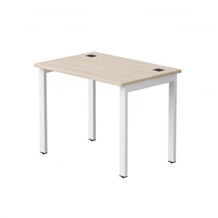 Стол прямой на металлокаркасе, опоры 90 гр Everprof EVO 254S005 Кашемир Белый_0