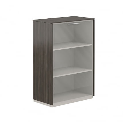 Шкаф средний со стеклом Atlas NZ-0325.BT.GL Бренсон Трюфель_0