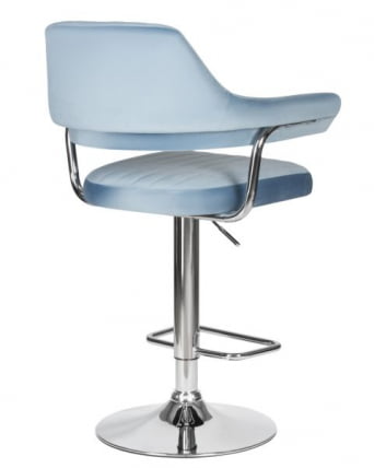 Стул барный ДОБРИН CХАРЛЙ (пудрово-голубой велюр (МДЖ9-74)) 2 шт / DOBRIN CHARLY (MJ9-74))_4