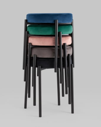 Табурет Рио велюр Синий_5