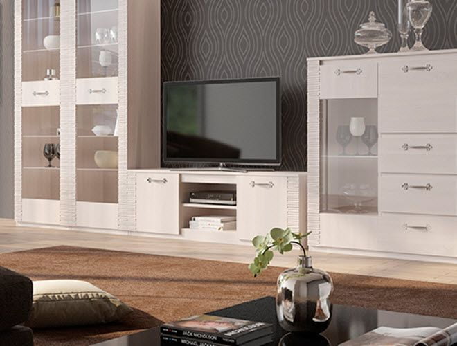 Тумба ТВ Элана Бодега белая_3