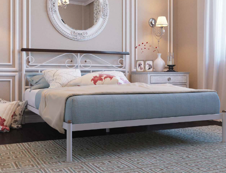 Кровать Эсмеральда 1200х1900 Белая_1