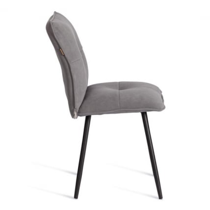 Стул обеденный Sweet велюр, серый/черный, 29, 46х55х88_1