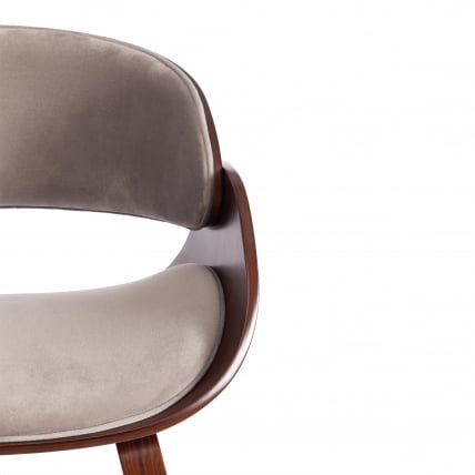Стул LANDO (mod.8036) дерево / ткань, 59х53х75 см, орех/серый_5