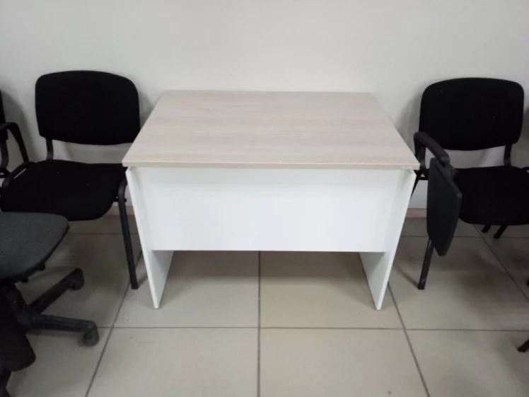 Стол прямой Deka ЛДСП каркас 75.07.10 Дуб Сантана светлый/Белый_3