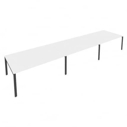 Переговорный стол (3 столешницы) Metal System Б.ПРГ-3.5 Белый/Антрацит_0
