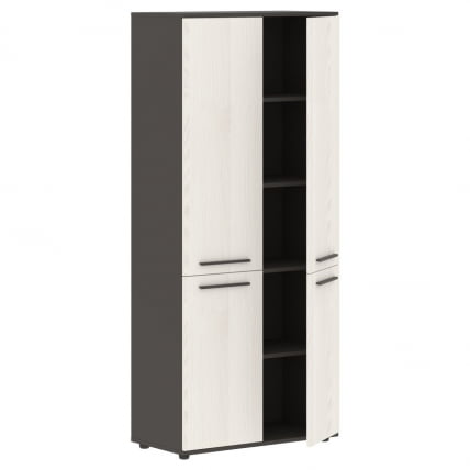 Шкаф с глухими средними и малыми дверьми ЕДИС ЕХCС 85.3 Ясень Траун Мокко Мокко / EDIS EHCS_1