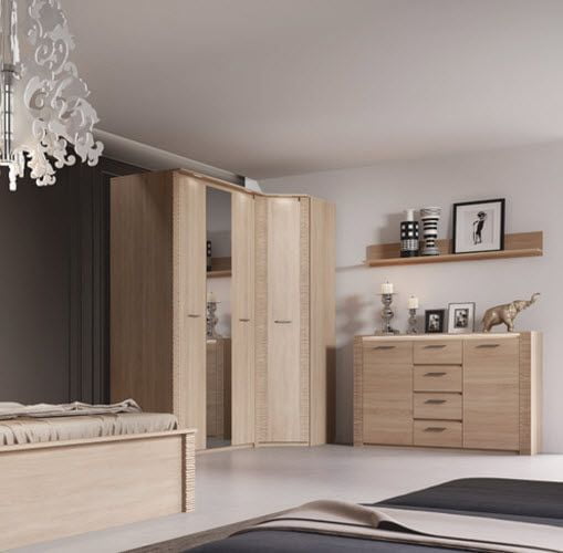 Шкаф 3-дверный Элана №10 Дуб сонома/Ель карпатская_2