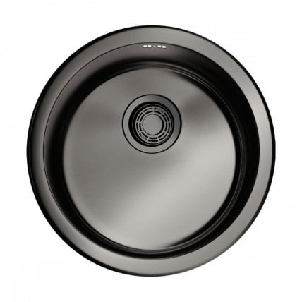 Мойка Омоикири Тойа 45-У-Гм Нерж.Сталь/Вороненая Сталь / Omoikiri Toya 45-U-Gm_0